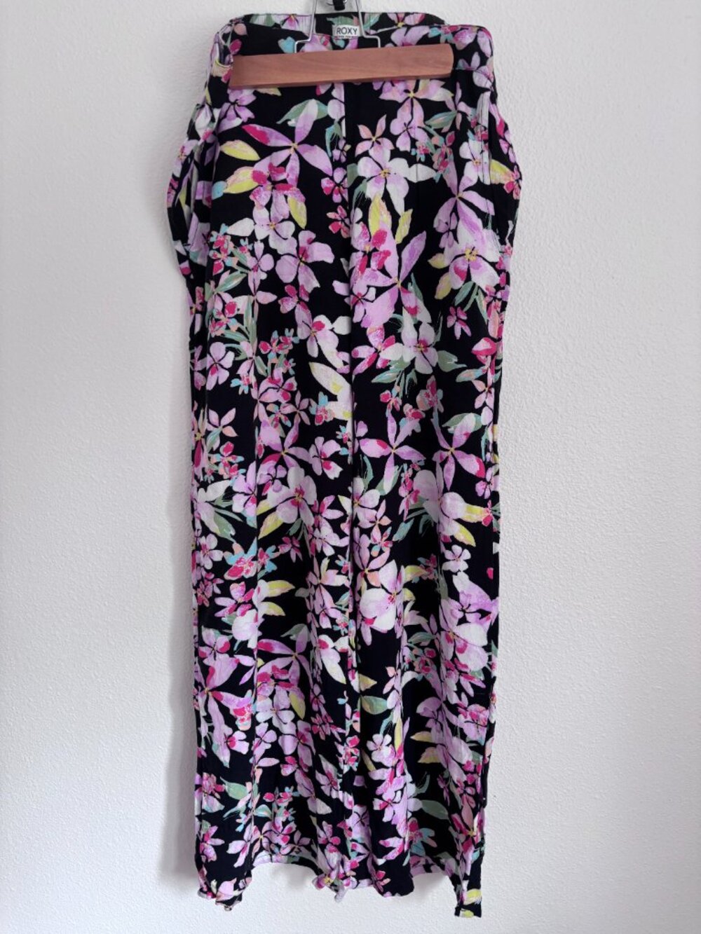 Roxy Wide Leg Floral Print Pants Women's Large